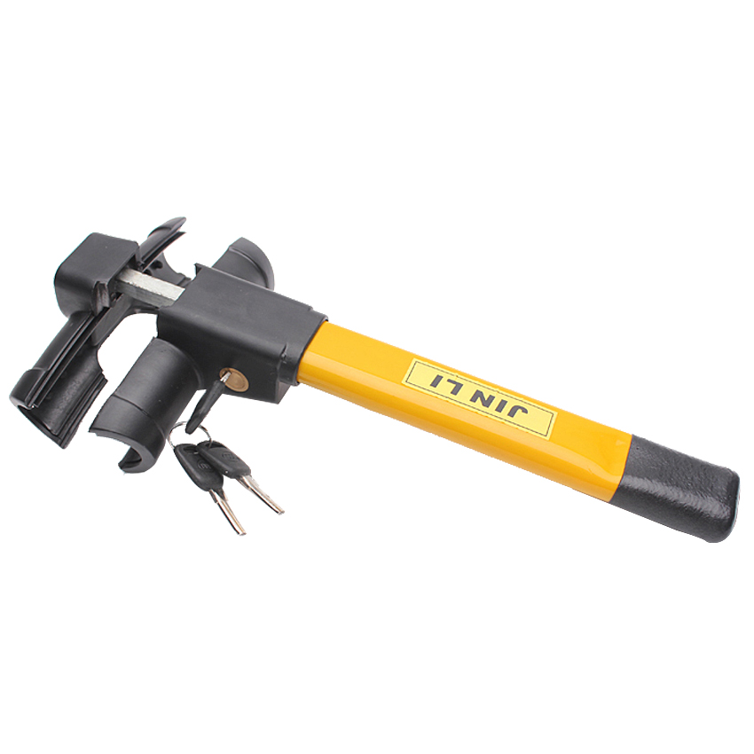 Huaqi 113024 Universal Hardened Steel Steering Wheel Lock - Car Anti-Theft Security Device