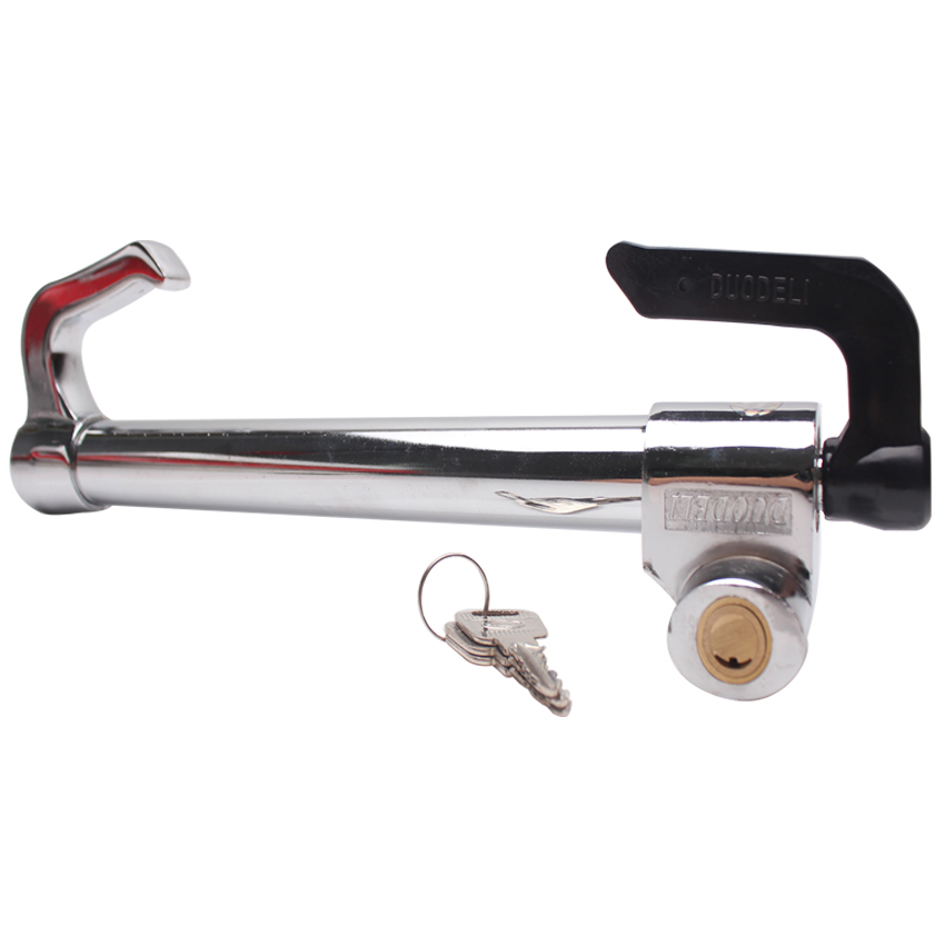 Universal Security Anti Theft Retractable Heavy Duty Car Steering Wheel Lock to Pedal Lock | Brand N