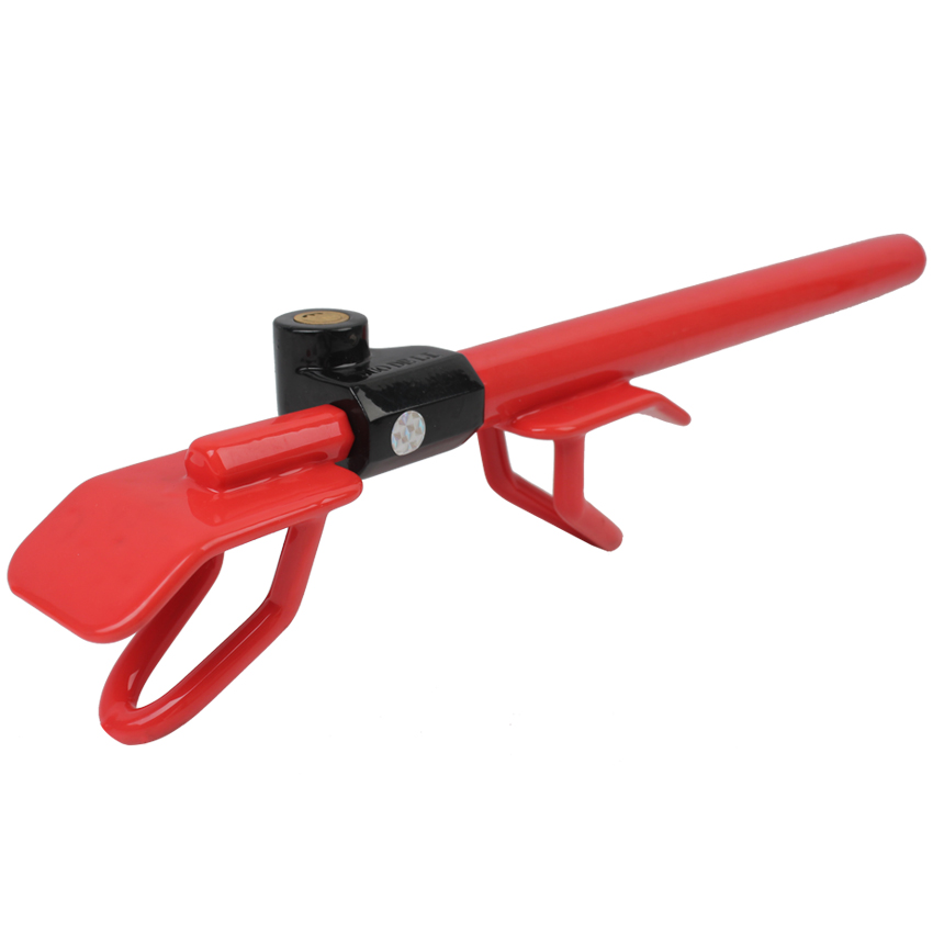Universal Hardened Steel Car Steering Wheel to Pedal Lock - Anti-Theft Security Device (Model 113048